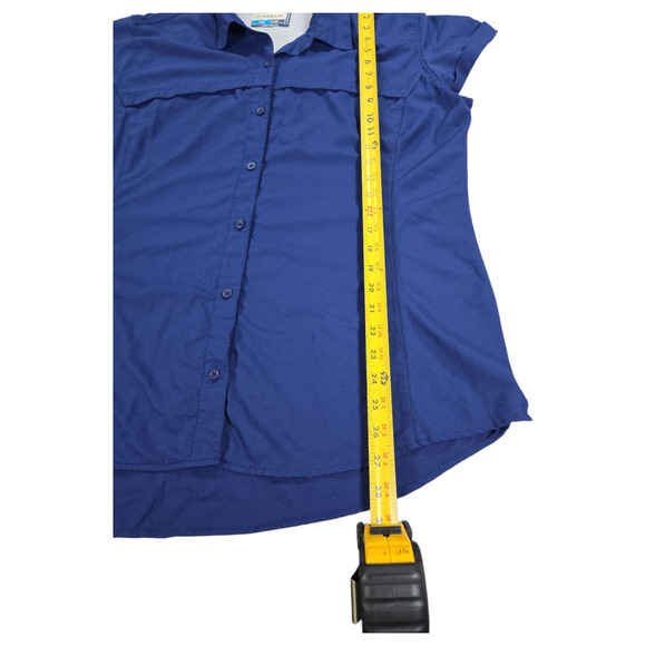 Magellan Women XXL Fishing Shirt Semi Fitted Navy Outdoor Camping Utility Beach - Picture 3 of 11
